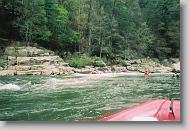 Rafting down the Nolichucky.