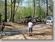 Playing at the campground.