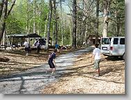 Playing at the campground.