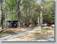 Our tent on the left.