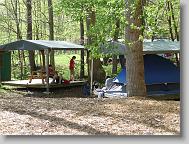 High Schooler's tent