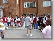 Todd addressing the troops...