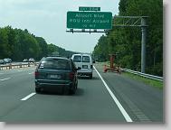 Heading down I-40 west, leaving Raleigh, N.C.