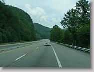 Traveling back through the mountains on I-40