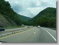 Traveling back through the mountains on I-40