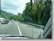 Traveling back through the mountains on I-40