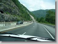 Traveling back through the mountains on I-40