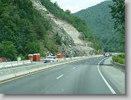 Traveling back through the mountains on I-40