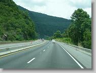 Traveling back through the mountains on I-40