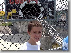 Joshua at Kings Dominion.

Youth Group trip.

In front of the Stunt Coaster!