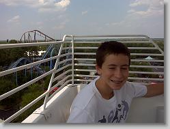 Joshua on the Ferris Wheel at Kings Dominion.