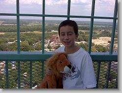At the top of the Eiffel Tower.