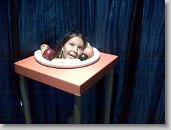 Ciara in an optical illusion...