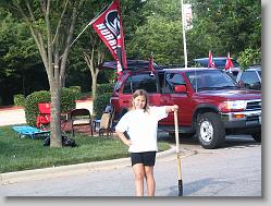 Ciara after a goal!