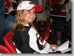 Dressed up for the game.