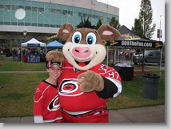 Joshua and Stormy, prior to a game.