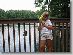 Ciara and her blue gill.