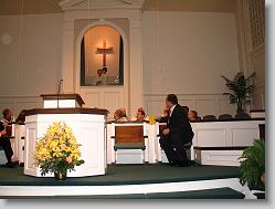 Joshua's baptism (by his granfather).
Oct. 16, 2005.   Joshua's 10th birhtday.