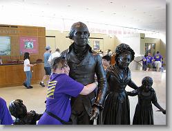 Ciara and George Washington, at Mt. Vernon
