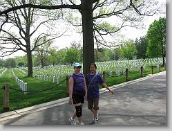 Ciara and Eun-Ji at Arlington National Cemetary.