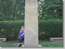 Ciara and President William Howard Taft Monument.