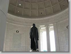 Thomas Jefferson.  Jefferson Memorial.