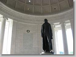 Thomas Jefferson.  Jefferson Memorial.