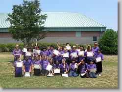 Ciara's 5th grade class at Davis Drive Elementary, Cary, NC - June, 2008
