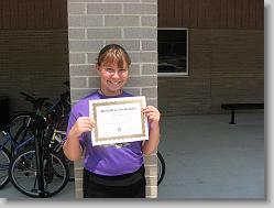 Ciara and her 5th grade diploma.