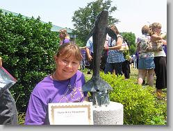 Ciara and Davy (the dolphin)