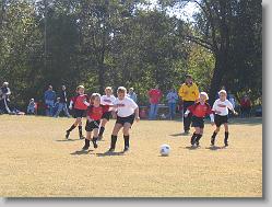 Ciara last soccer game of the season.