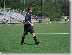 Joshua pacing the field...