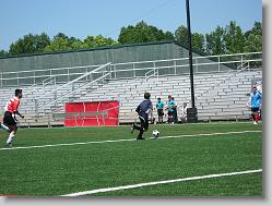 Joshua with the ball