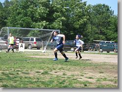 Ciara chasing down the ball.