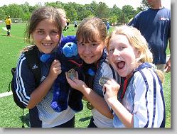 Callie, Ciara, Nicole - and  Ted E. Courage