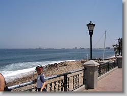 On the boardwalk in old town.