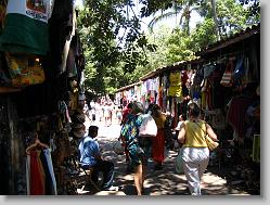 Shopping in the flea market.