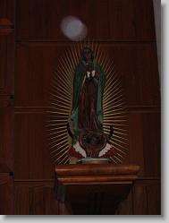 Statue in old church.