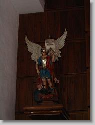 Statue in old church.