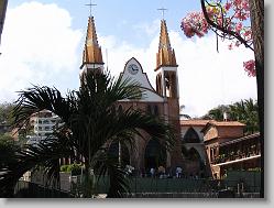 Beautiful catholic church in downtown.