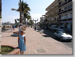 Ciara on the boardwalk downtown.