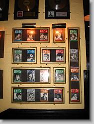 Elvis wall at the Hard Rock cafe.