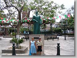 Ciara and Joshua in Town square.