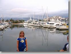 Ciara at the marina.