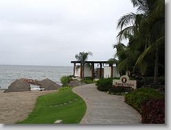 Massage pavilion on the beach.