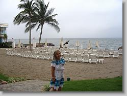 Ciara at the beach.