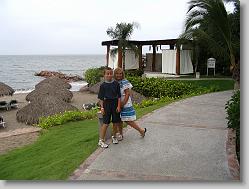Joshua and Ciara at the beach.