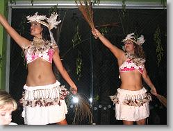 Hawaiian dancers.