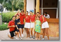 Activity staff at the Mayan Palace.