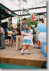 Dad and Ciara dancing.